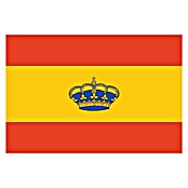 Bandera España con corona (7 x 10 cm)