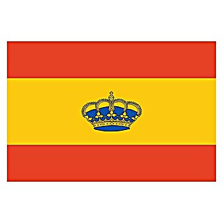 Bandera España con corona (20 x 30 cm)