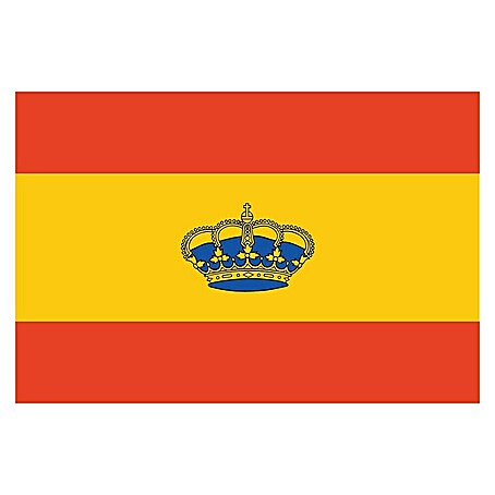Bandera España con corona (30 x 45 cm)