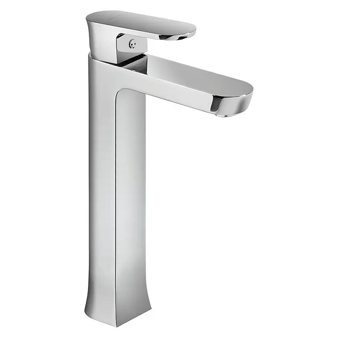 Clever Neisse Grifo de lavabo alto - Cromo, Brillante - Elegante grifo con aspecto cromado. Su diseño moderno hace de este grifo un punto de atracción en cualquier baño.