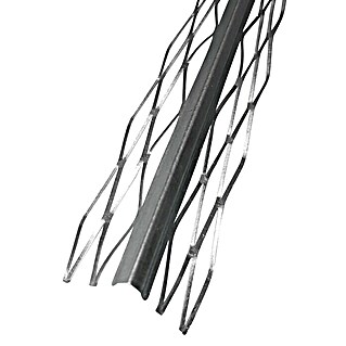 Perfil para baldosas zincada (Acero, Plateado, 2,8 m x 2,5 mm, Zincado)