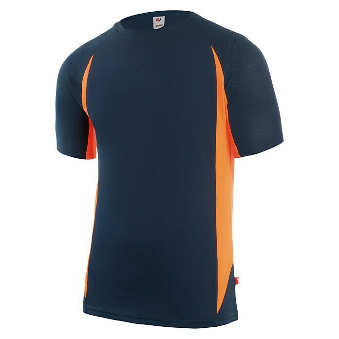 Velilla Camiseta técnica (XXL, Negro/Naranja)