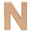 Glorex Papp-Buchstabe (Motiv: N, Pappe, L x B x H: 17,5 x 14 x 5,5 cm)