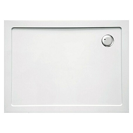 Sanotechnik Duschwanne SMC (L x B: 100 x 80 cm, Verbundwerkstoff, Weiß, Rechteckig)