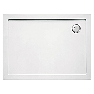 Sanotechnik Duschwanne SMC (L x B: 100 x 80 cm, Verbundwerkstoff, Weiß, Rechteckig)
