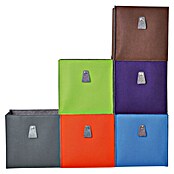 Phönix Atlanta Aufbewahrungsbox (L x B x H: 34 x 34 x 34 cm, Filz, Mocca/Grau)