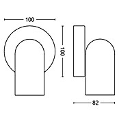 Philips Foco para riel Pongee (1 luz, Color: Blanco, Potencia: 10 W, Casquillo: GU10)