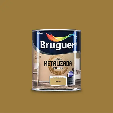 Bruguer  Pintura para efectos decorativos metalizada paredes