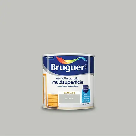 Bruguer  Esmalte de color Acrylic Multisuperficie Gris suave