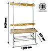 Simonrack Simonlocker Banco de vestuario Tandem (L x An x Al: 67 x 100 x 160 cm, Taller)