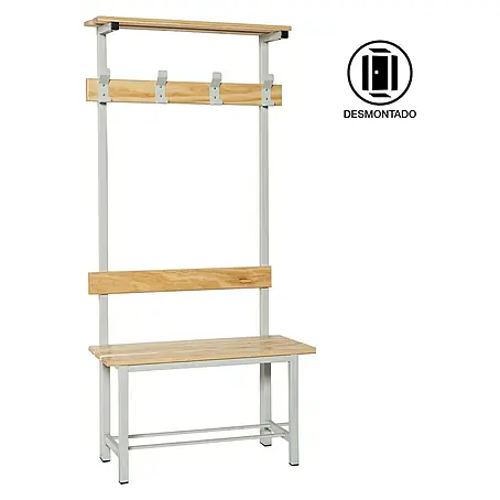 Simonrack Simonlocker Banco de vestuario Single Desmontado con perchero