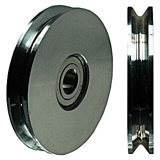 HBS Betz Seilrolle (Stahl, Traglast: 85 kg, Durchmesser: 75 mm, 1 Stk.)