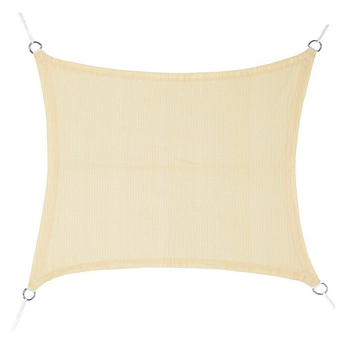 Faura Toldo vela HDPE (L x An: 3,6 x 3,6 m, Beige, Cuadrado) | BAUHAUS