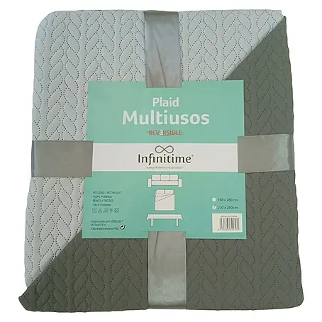 Manta para sofá reversible Trenza