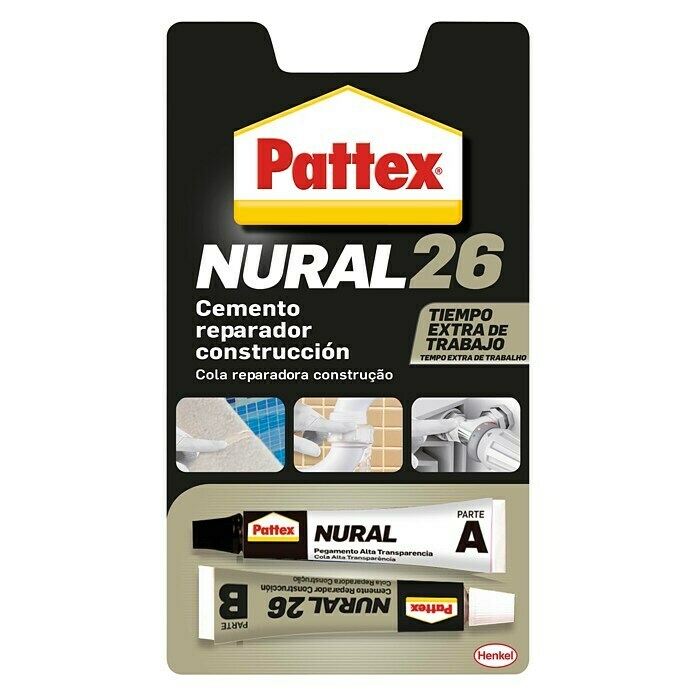 Pattex Adhesivo bicomponente Cemento Nural 26 (2 x 11 ml)