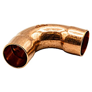 Curva de cobre (Diámetro: 18 mm, Ángulo: 90 °, Tipo de conexión: Hembra - Hembra, 4 ud.)