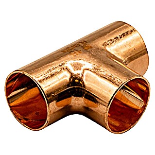 T de cobre (Diámetro: 15 mm, Tipo de conexión: Hembra, 4 ud.)