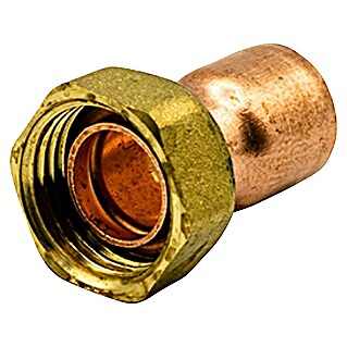 Racor loco de cobre (Diámetro: 15 mm, ½″, Hembra, 1 ud.)