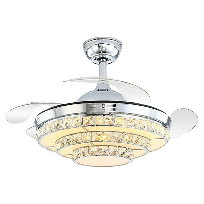 Led Hispania Ventilador de techo Luxury Géminis (Dorado, 106 cm, 75 W, Blanco cálido) | BAUHAUS