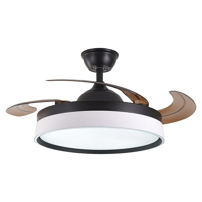 Led Hispania Ventilador de techo Ostro (Negro, 106 cm, 35 W) | BAUHAUS