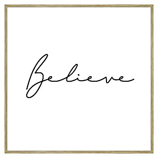 Cuadro Believe (Believe, An x Al: 40 x 40 cm, 1 pzs.)