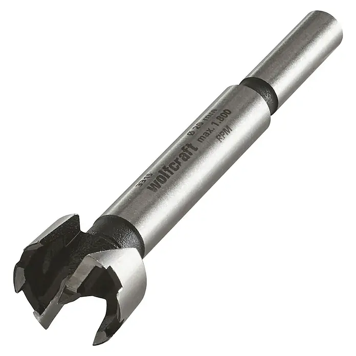 Wolfcraft Forstnerbohrer - Durchmesser Bohrer: 20 mm - Forstnerbohrer von Wolfcraft, 20 mm Durchmesser, max. 1.800 U/min, für präzise Bohrungen in Holz.