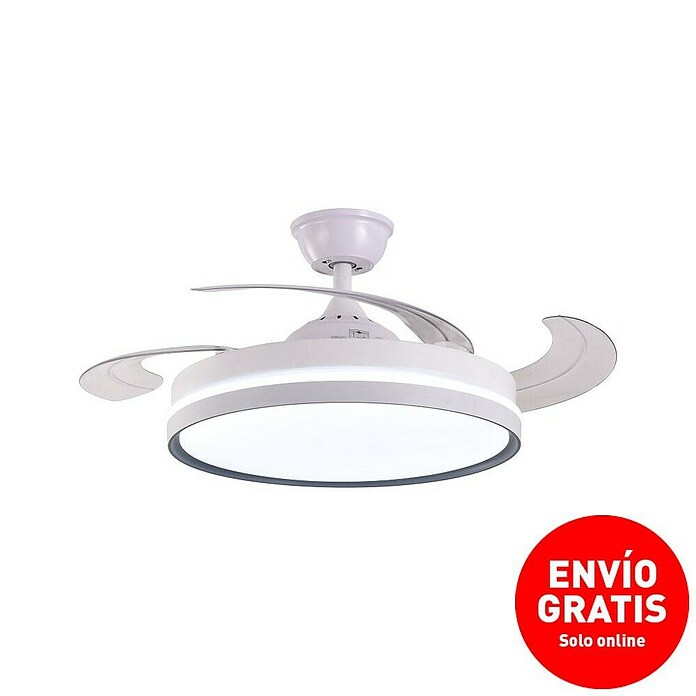 Led Hispania Ventilador de techo Rinia (Blanco, 106 cm, 35 W) | BAUHAUS