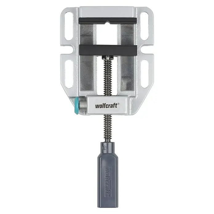 Wolfcraft Mordaza de sujeción - Anchura de sujeción: 80 mm - Tornillo de banco Wolfcraft: Un tornillo de banco compacto y versátil para trabajos precisos. Ideal para taller y hobby.