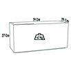 Macetero para plantas Alicante (Dimensiones externas (L x An x Al): 79 x 29 x 37 cm, Material compuesto, Blanco) | BAUHAUS