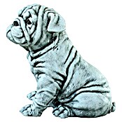 Figura decorativa Bulldog sentado (L x An x Al: 21 x 15 x 27 cm, Ceniza, Piedra artificial) | BAUHAUS