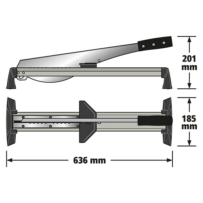 Wolfcraft Laminatschneider LC 600 (Geeignet für: Laminat, Schnittbreite: 465 mm, Material: Aluminium)