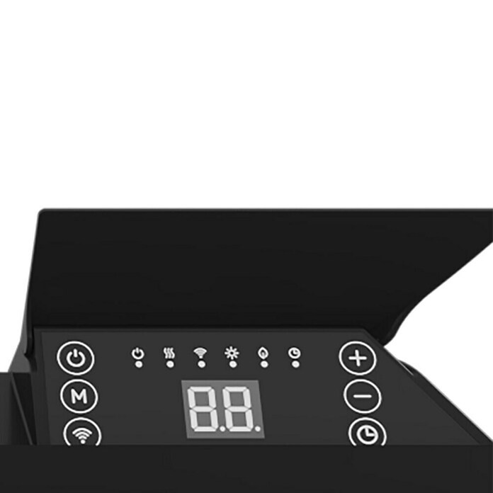 Calex Convector Panel Heater (1.400 W, 64,5 x 6,6 x 43 cm, Zwart) | BAUHAUS