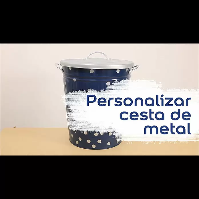 Bruguer Spray para retoques Multiusos - Bermellón, Brillante, 400 ml - Vdeo Tutorial: Personalizar Cesta de Metal - Bruguer