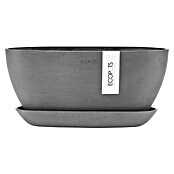 Ecopots Sofia Pflanzschale Oval (L x B x H: 30 x 13 x 13,5 cm, Grau) | BAUHAUS