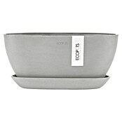 Ecopots Sofia Pflanzschale Oval (L x B x H: 30 x 13 x 13,5 cm, Weißgrau) | BAUHAUS