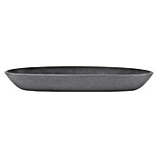 Ecopots Sofia Blumentopf-Untersetzer Oval (Außenmaß (L x B x H): 25,6 x 11,7 x 3 cm, Kunststoff, Grau) | BAUHAUS