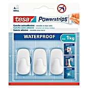 Tesa Powerstrips Waterproof Colgador adhesivo S (Plástico, Blanco)