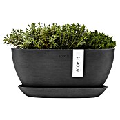 Ecopots Sofia Pflanzschale Oval (L x B x H: 29,5 x 13,4 x 13,5 cm, Grau) | BAUHAUS