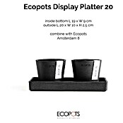 Ecopots Blumentopf-Untersetzer (L x B x H: 20 x 10 x 2,5 cm, Kunststoff, Dunkelgrau) | BAUHAUS