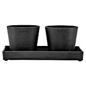 Ecopots Blumentopf-Untersetzer (L x B x H: 25 x 15 x 2,5 cm, Kunststoff, Dunkelgrau) | BAUHAUS