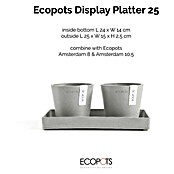 Ecopots Blumentopf-Untersetzer (L x B x H: 25 x 15 x 2,5 cm, Kunststoff, Weißgrau) | BAUHAUS