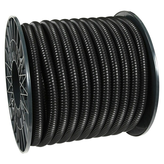 Floraworld Spiralschlauch Meterware (Durchmesser: 32 mm, 1 ¼″, Schwarz) | BAUHAUS