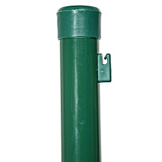 Floraworld Zaunpfosten (Länge: 175 cm, Durchmesser: 34 mm, Moosgrün, Stahl)