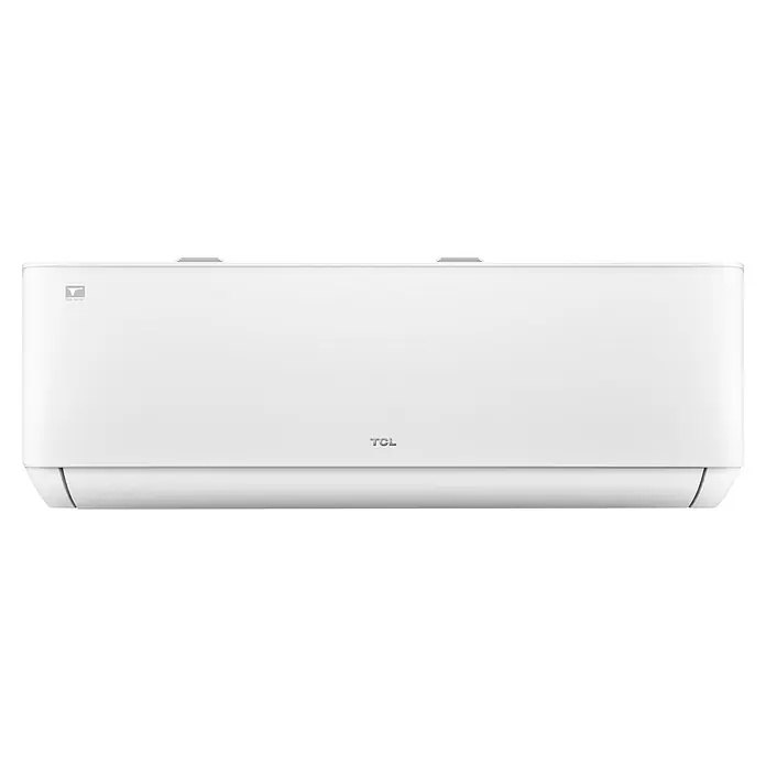 TCL Inverter-Klimasplitgerät mit Quick Connector TAC-12CHSD/TPG11 QC - Kühlleistung: 1.500 W - 3.770 W, Heizleistung: 3.810 W, Raumgröße: 35 m², Passend für: Räume bis ca. 35 m² - Abbildung einer weißen TCL Klimaanlage für den Innenbereich. Die Klimaanlage ist modern und minimalistisch gestaltet.