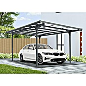 Floraworld Carport (Außenmaß inkl. Dachüberstand (B x T): 2,99 x 4,96 m, Einzelcarport, Anthrazit) | BAUHAUS