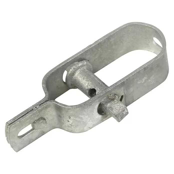 Floraworld Drahtspanner - Länge: 9,5 cm, Silber - Verzinkter Metall-Drahtspanner für Zäune mit U-förmigem Bügel und zentralem Drehmechanismus.