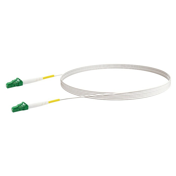 Schwaiger Glasfaser-Netzwerkkabel LC/APC-LC/APC (5 m, Weiß, Bis zu 10 Gbit/s) | BAUHAUS