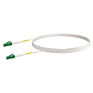 Schwaiger Glasfaser-Netzwerkkabel LC/APC-LC/APC (5 m, Weiß, Bis zu 10 Gbit/s)