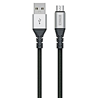 Schwaiger USB-Ladekabel (Länge: 1,2 m, USB A-Stecker, USB Micro-B-Stecker)