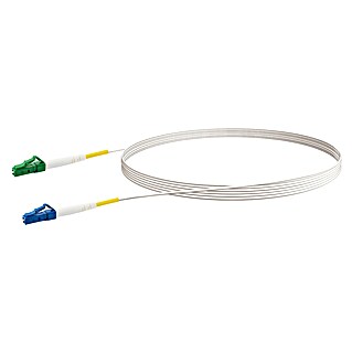 Schwaiger Glasfaser-Netzwerkkabel LC/APC-LC/UPC (5 m, Weiß, Bis zu 10 Gbit/s)